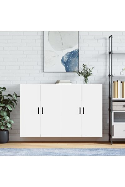 Concept Dulapuri cu montaj pe perete, 2 buc, alb, 69,5x34x90 cm