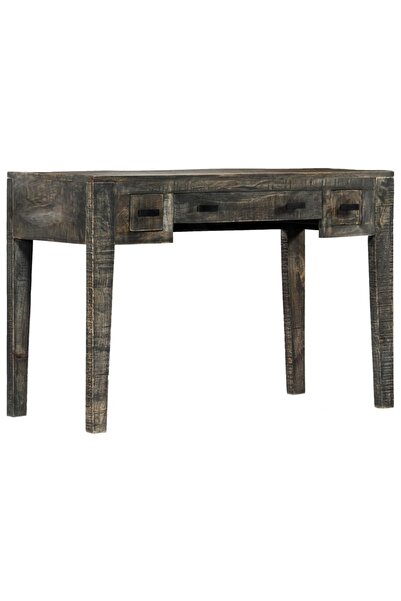 Concept Birou, negru, 110 x 50 x 75 cm, lemn masiv de mango