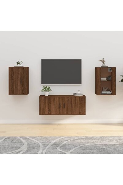 Concept Dulapuri TV montate pe perete 2 buc. stejar maro 40x34,5x60 cm