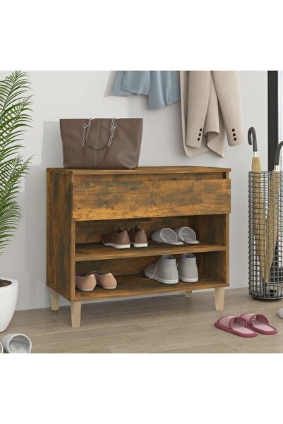 Concept Pantofar, stejar fumuriu, 70x36x60 cm, lemn prelucrat