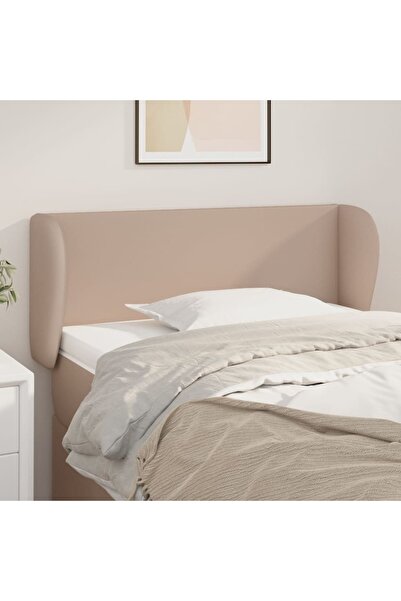 Concept Tăblie pat cu aripioare cappuccino 83x23x78/88 cm piele