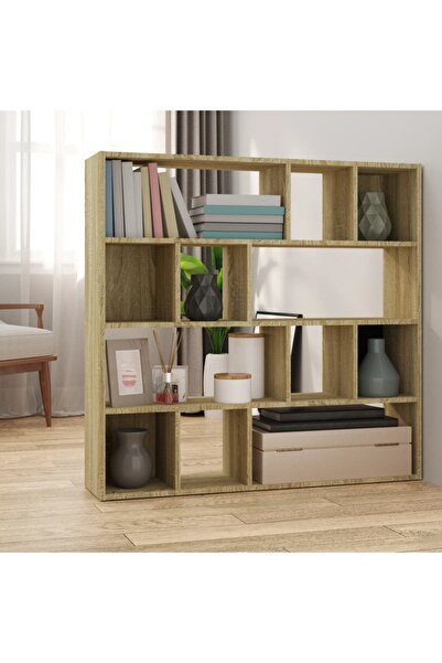 Concept Bibliotecă/Separator cameră, stejar sonoma, 105x24x102 cm