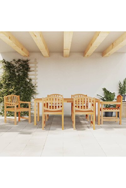 Concept Set mobilier de grădină, 7 piese, lemn masiv de tec