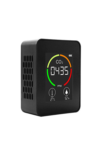 AEK-Tech CO2 Dedektörü Taşınabilir 400-6000ppm Ev Ofis Sera Hava Kalitesi Ölçüm Cihazı Şarjlı