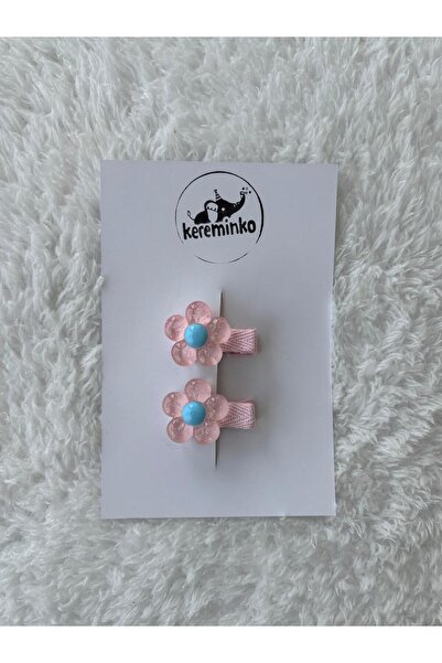 Kereminko Bebek Baby Girl & Child Glitter Daisy Hair Clip Set