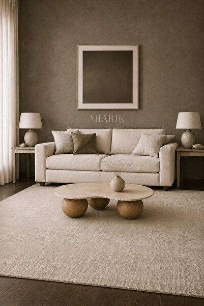 MIARIK DESIGN Armutlu-Mermer Plaka Ahşap Silindir Ayak