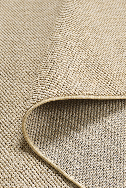 Anaska Home Modern Desenli Sisal Halı Bukleli Halı Bej Halı Düz Renk Halı Sal...