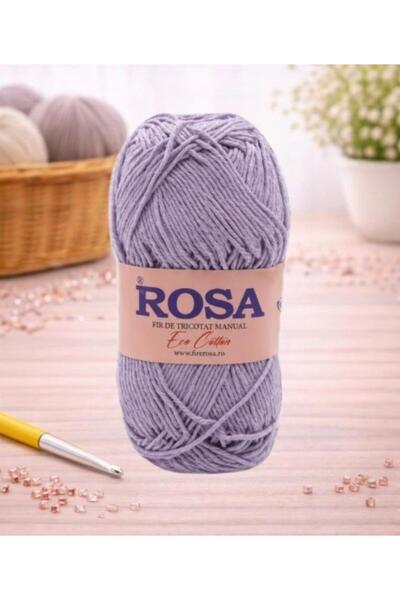 Pin Trade SRL Bobina fir tricotat Rosa Cotton 7527, 100% bumbac reciclat, 100...