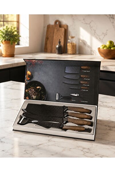 OEM Set 3 Cutite Bucatarie+Satar+Foarfeca Multifunctionala+Curatator Legume C...