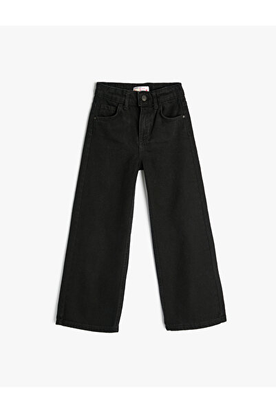 Koton Kot Pantolon Geniş Paça Cepli Pamuklu - Wide Leg Jean
