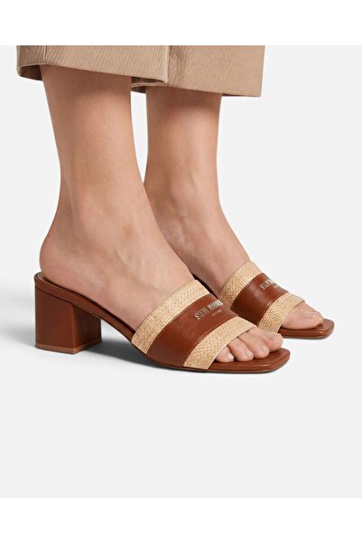 Steve Madden KNOXVILLE COGNAC Kadın Kahverengi Topuklu Terlik KNOXVILLE COGNAC