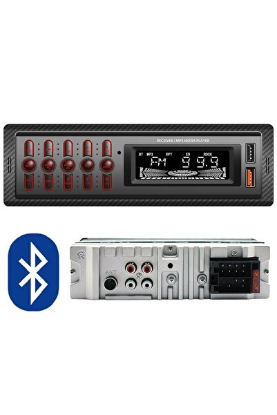 Genel Markalar 999bt Çift Usb Girişli Bluetooth Oto Teyp Araba Teybi Radyo Sd...