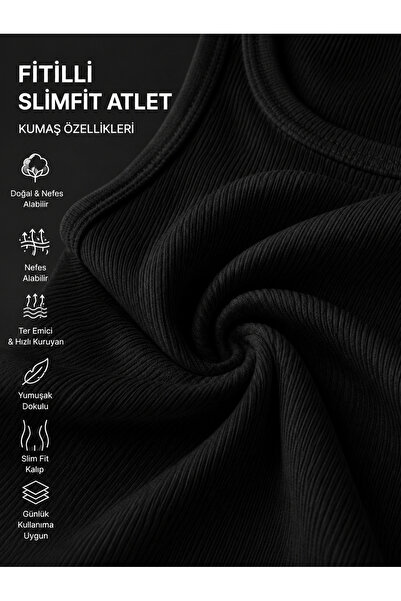 Livik Erkek Halter Yaka Sporcu Likralı Atlet