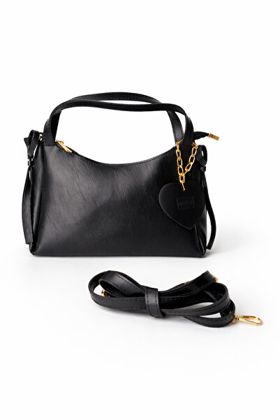 Moon Çanta Bow Shoulder Bag Black