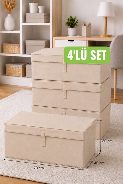 Helen's Home Cutie de depozitare cu capac de dimensiuni mari 70x40x30 Cutie d...