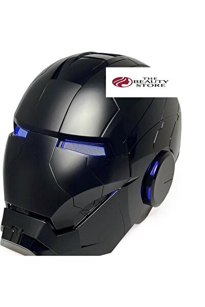 hifu Iron Man Kask Demir Adam Robot Maske Ses Komutlu Uzaktan Kumandalı Dekor...