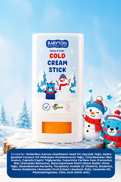 BABYTON Doğal Cold Stick Nemlendirici ve Besleyici-Soğuk Hava Yıpratıcı Etki Karşıtı