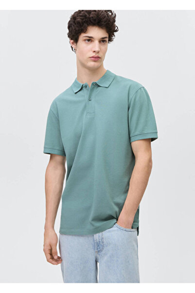 Mango Teen Pamuklu pike polo gömlek