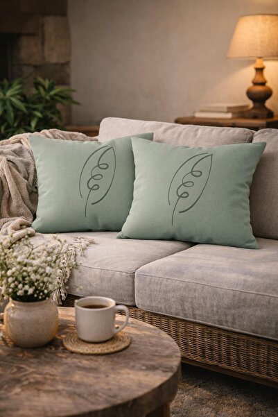 Evdek Double Sided Rectangular Throw Pillow Cover 2-Piece DS44