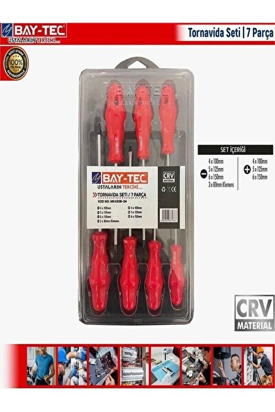 Baytec Tornavida Seti Yıldız-düz 7 Parça