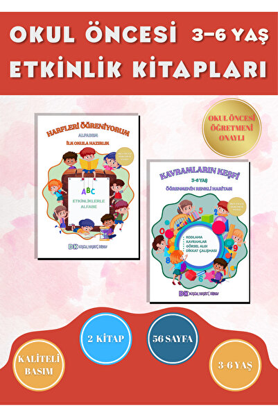 DK Çocuk 3-6 Yaş Okul Öncesi Etkinlik ve Eğitim Seti | Büyük Resimli 2 Kitap ...