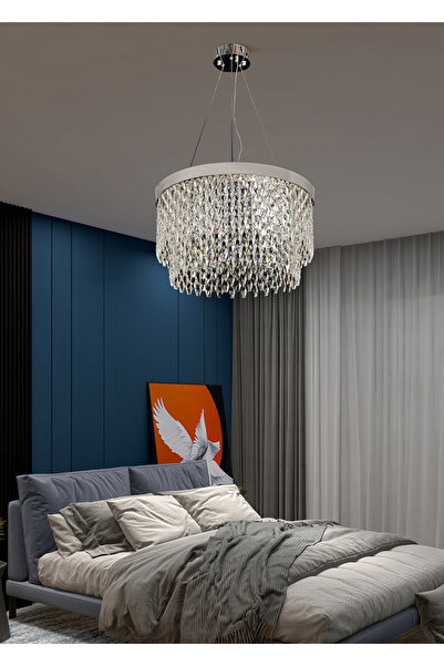 Apliqa CARLES 60 LIK 70 WATT KRİSTAL LED AVİZE