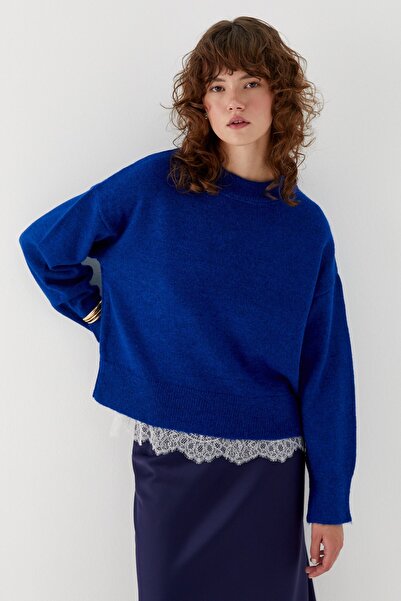 MARKALİSTE basic Pulover tricotat albastru cobalt