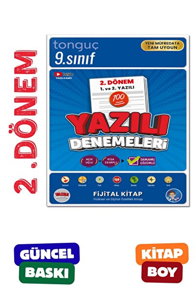 Tonguç Yayınları 9. Sınıf Yazılı Denemeleri 2. DÖNEM 1 ve 2. Yazılı - MAARİF ...