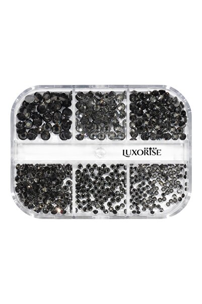 LUXORISE Strass-uri pentru unghii stil Queen, 6 modele