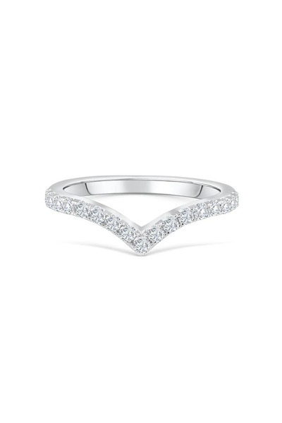CARAT STONE Pırlanta Işıltılı 0.10 Carat Gümüş Sonsuzluk Yarımtur Kadın Yüzük...