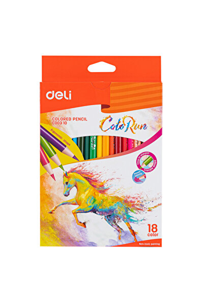 Deli Creioane colorate în 18 culori COLORUN