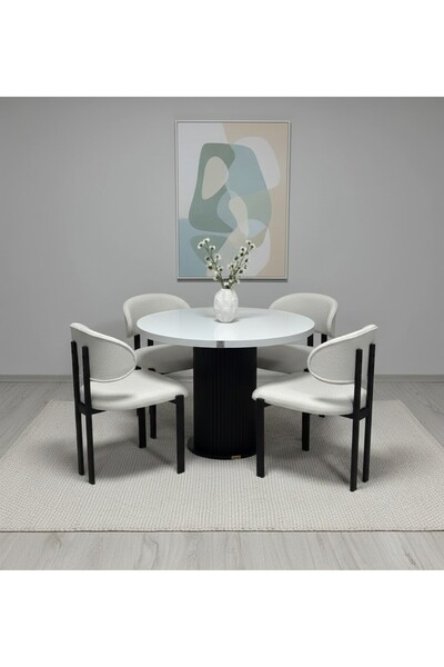 ROYALİSA TABLE CHAİR LOTUS SUR MODERN MUTFAK MASA TAKIMI MDF