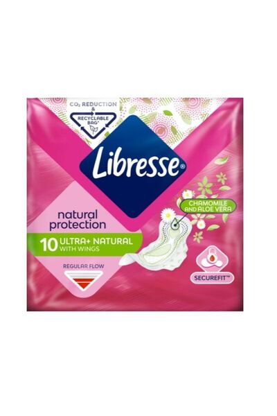 Libresse Sanitary napkins, Ultra Normal Aloe Vera & Chamomile, 10 pcs/set