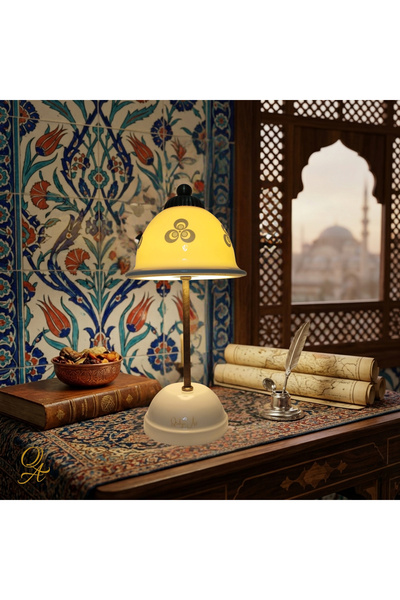 Qtahya Art Lampshade-Table and Night Lamp-Decorative-Transparent Porcelain-Ha...