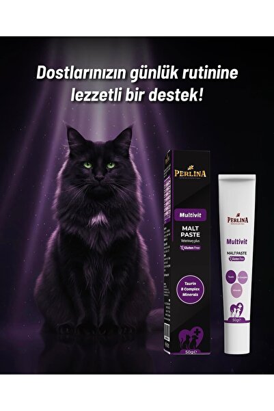Perlina Multivitamin Malt Paste Kedi Malt Macunu 50 gr