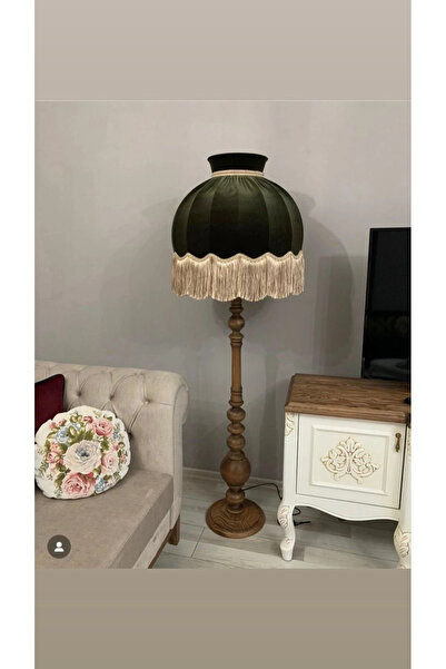 AYDIN SHOP Ayak Ahşap Rengi Şapka Yeşil Renk