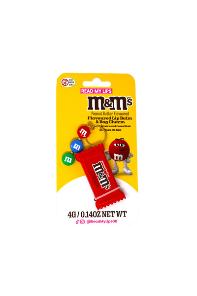 read my lips RML M&Ms Balsam de Buze Unt de Arahide & Breloc Geantă – Set Cad...