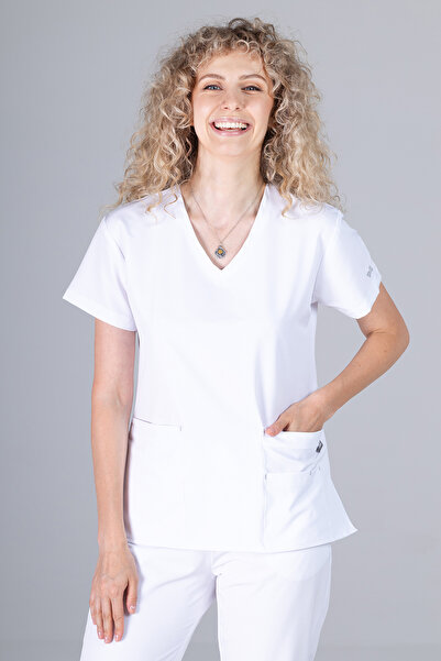 OEM Costum medical NOU PREMIUM EVA pentru femei, Alb