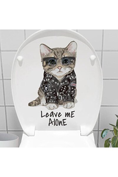Runaway Leave Me Alone 3D Klozet Stickerı Komik Tuvalet Dekoru, Suya Dayanıkl...