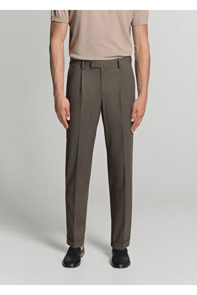 MANGO Man Boston regular fit kumaş pantolon