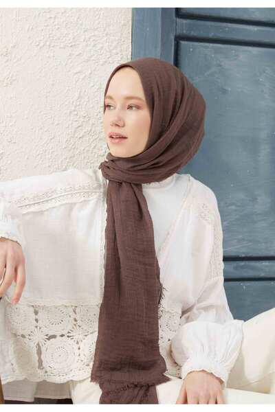 Freshscarfs Fındık Kabuğu Bürümcük Şal