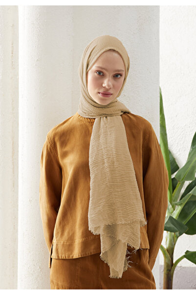 Freshscarfs Fildişi Bürümcük Şal