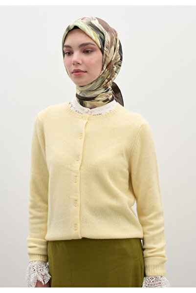 Freshscarfs Φουλάρι από βαμβάκι και βισκόζη με σχέδιο ανθών βανίλιας σε χρώμα...