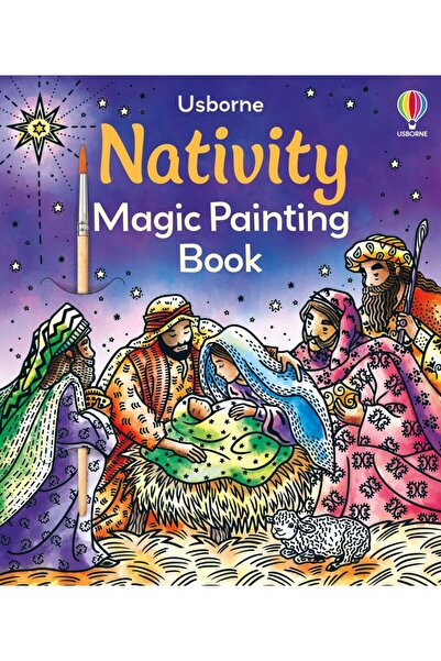Usborne Carte pentru copii, Usborne, Nativity Magic Painting Book, 5+ ani
