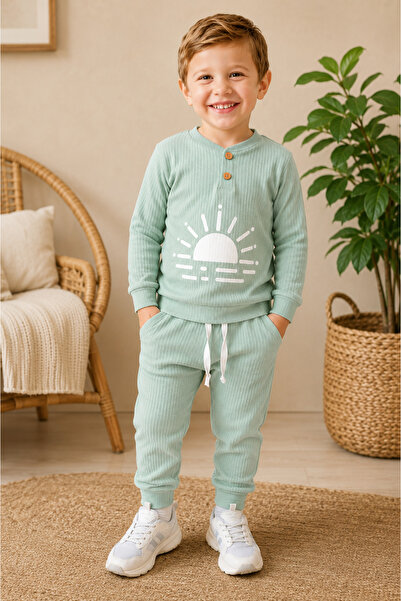 nevrankids Güneş Desen Bebek Ve Çocuk  Lux 2'Li Takım