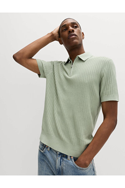 Marks & Spencer Pamuk Karışımlı Polo Yaka T-shirt