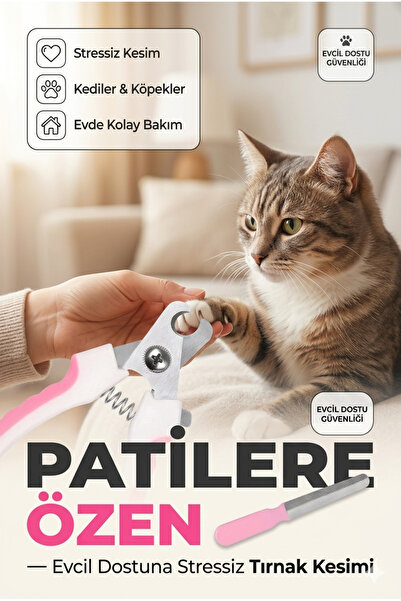Beatitude Kedi Ve Küçük Irk Köpek Tırnak Makası ve Törpü Seti Evcil Hayvan Tırnak Manikür Bakım ürünü