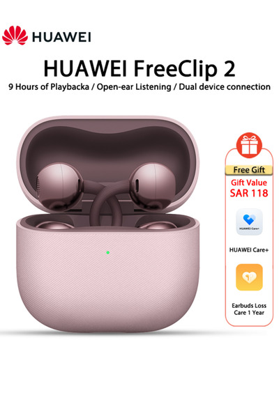 Huawei FreeClip 2 Wireless Earphones, Bluetooth Earbuds, Airy C-bridge Design...