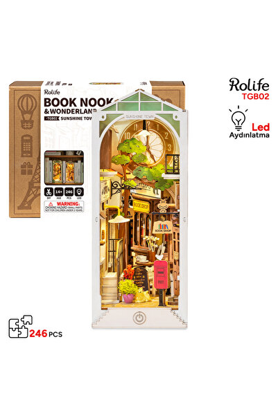 Rolife Cartea puzzle 3D Spine DIY Sun City, RoLife, 246 piese