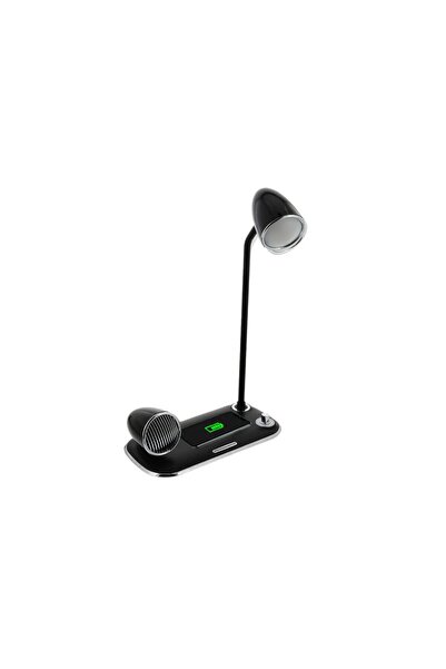 TELLUR Încărcător wireless de birou Tellur, 15W, difuzor Bluetooth de 5W, lam...